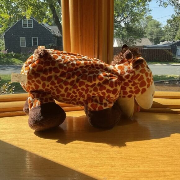 Sky Giraffe Stuffins Plush Pillow & Stuffed Animal Combo 21" Zippered Storage - Picture 5 of 13